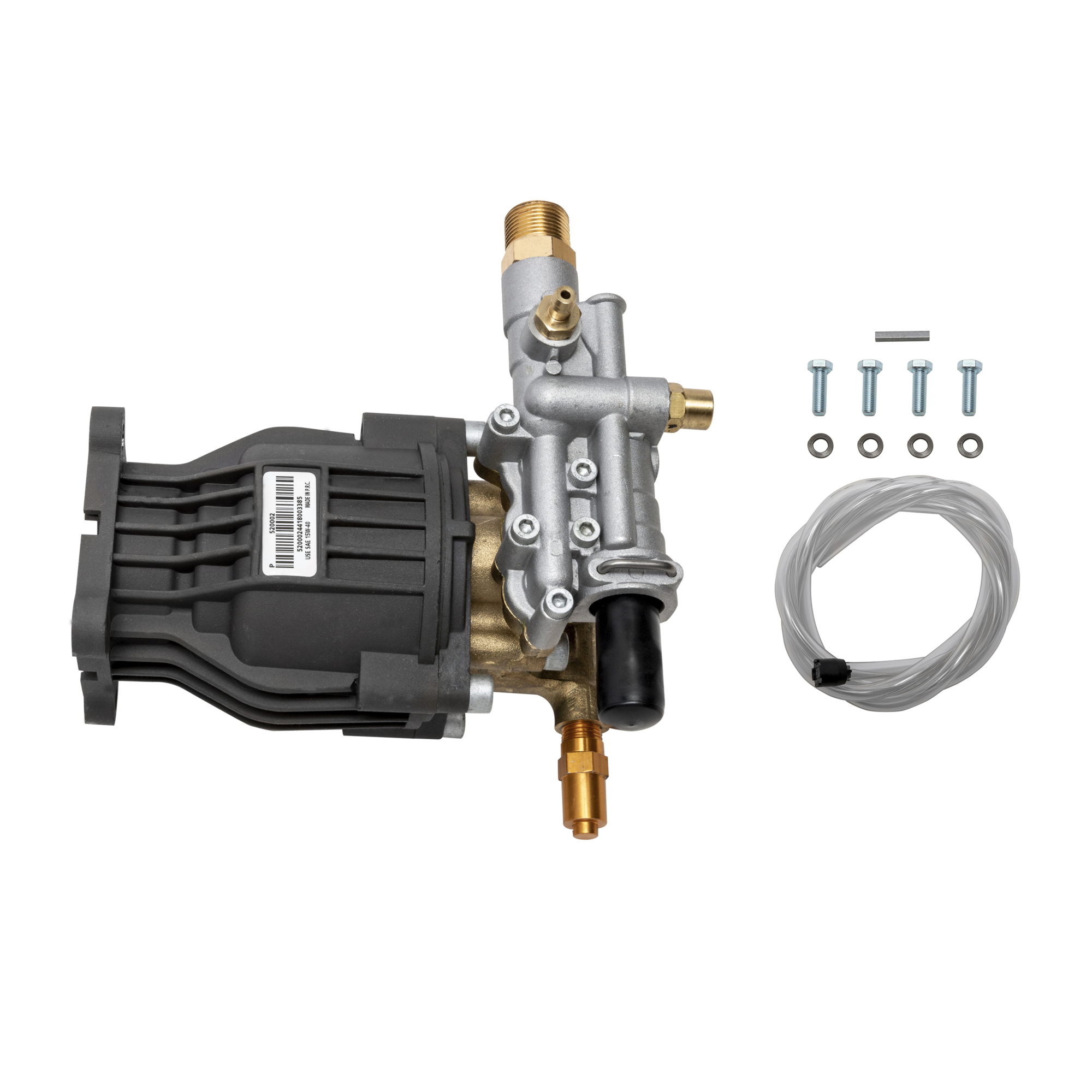 OEM Technologies Axial Cam Pump Kit, 3400 PSI, 2.5 GPM, 3/4" Horizontial Shaft Replacement Pump for Gas Pressure Washers